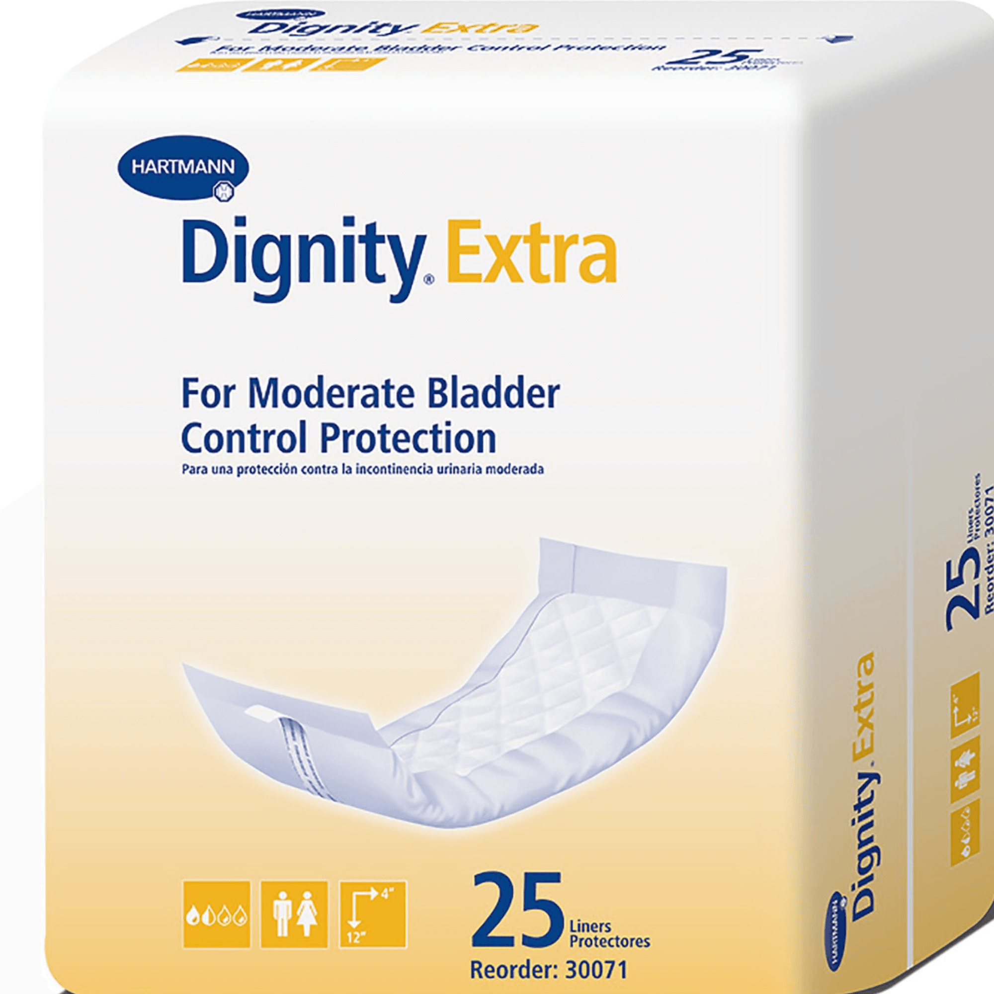 Dignity Extra Adult Unisex Disposable Incontinence Liner, Moderate Absorbency