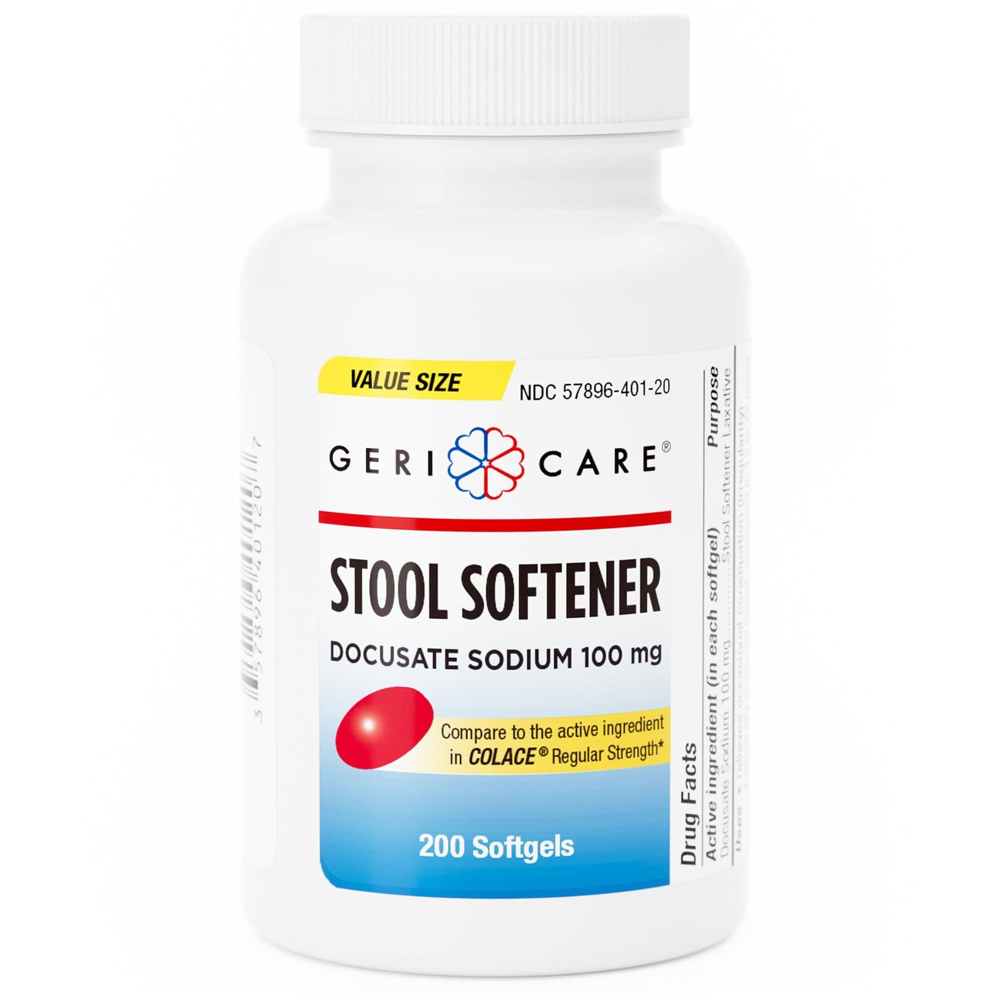 Geri-Care Stool Softener Docusate Sodium, 100 mg Strength