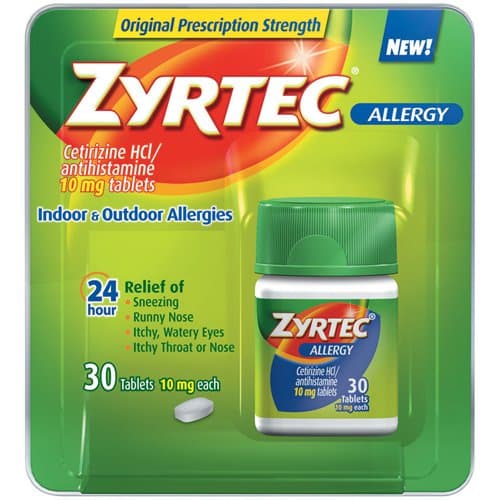 Zyrtec Indoor & Outdoor Allergy Relief, 10 mg