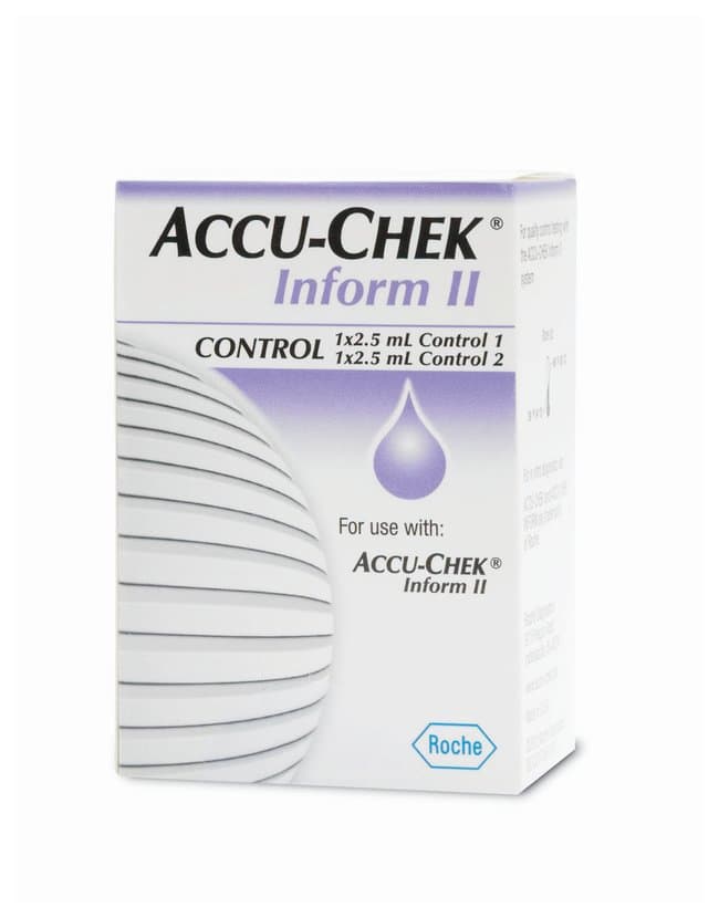 Accu-Chek Inform II Control, 1x2.5 mL Control 1, 1x2.5 mL Control 2