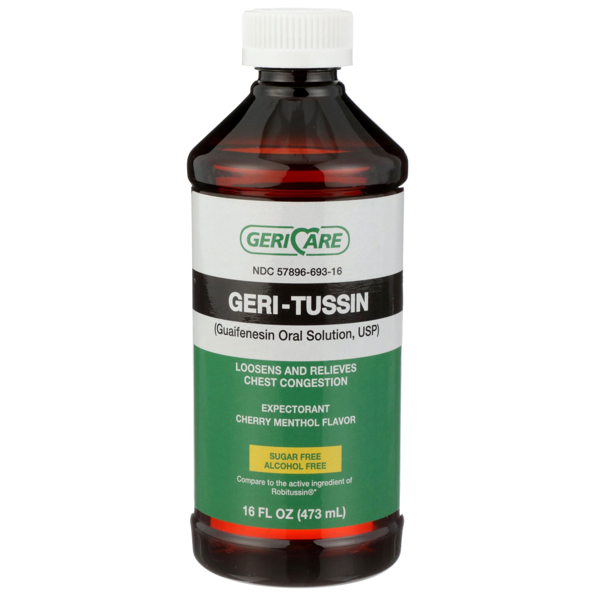 Geri-Care Cold and Cough Relief, 100 mg / 5 mL, 16 oz.