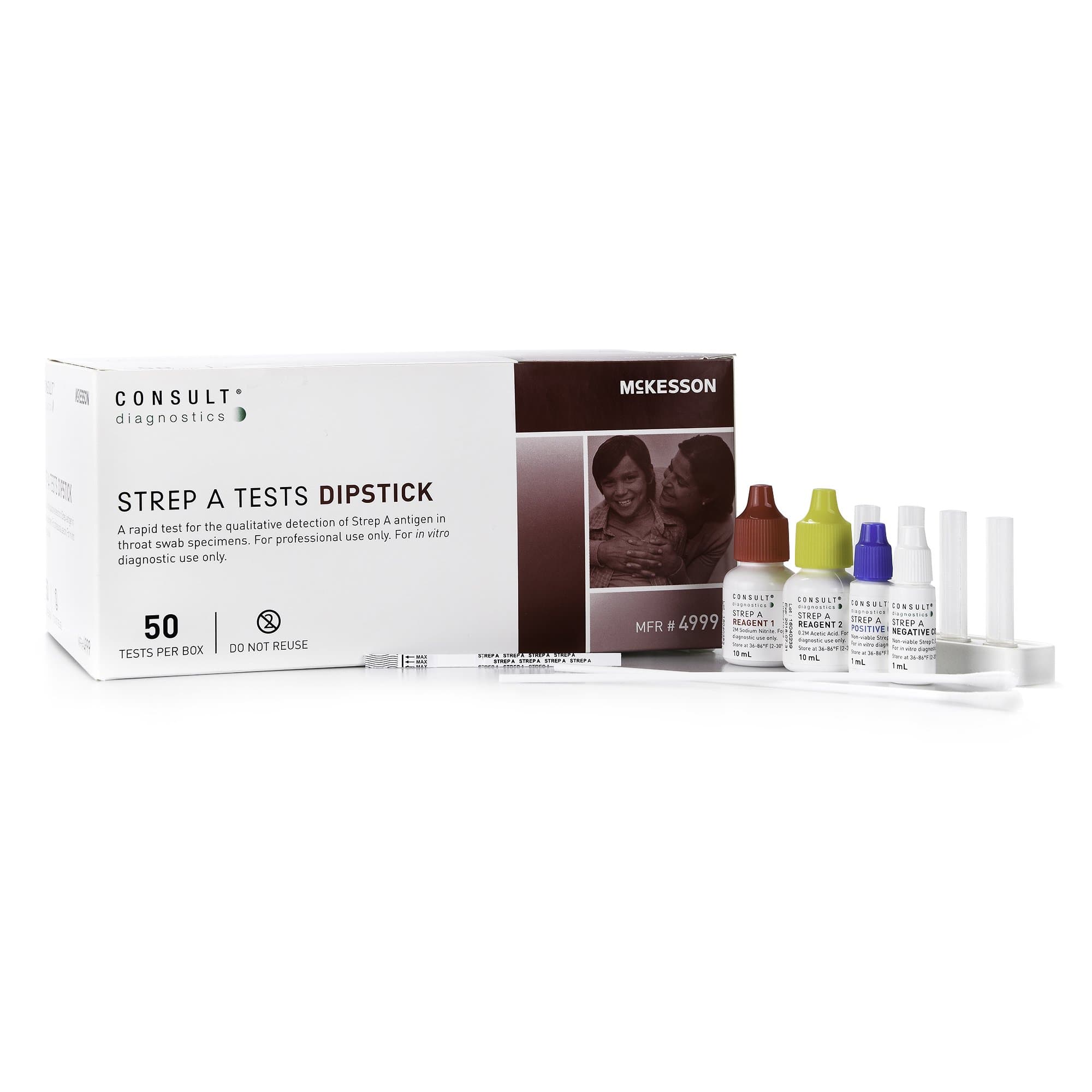 McKesson Consult Strep A Dipstick Test