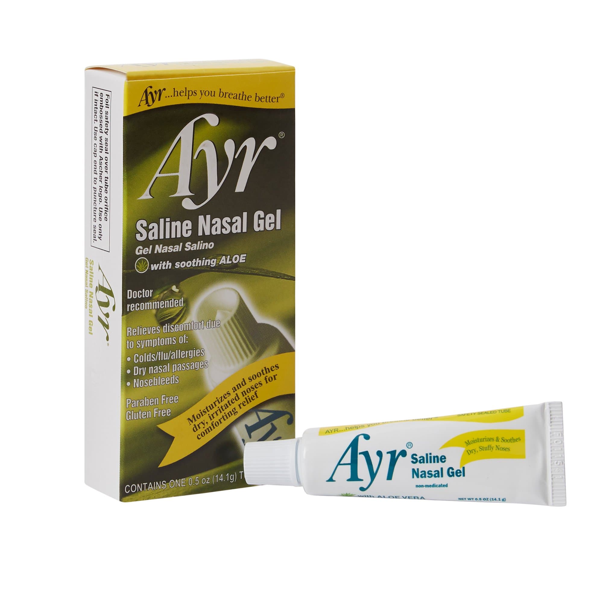 Ayr Saline Nasal Gel with Soothing Aloe, 0.5 oz