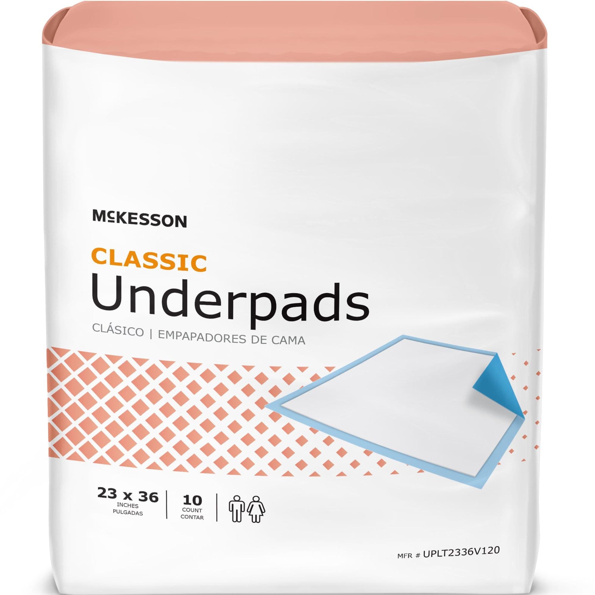McKesson Classic Underpads, Light Absorbency