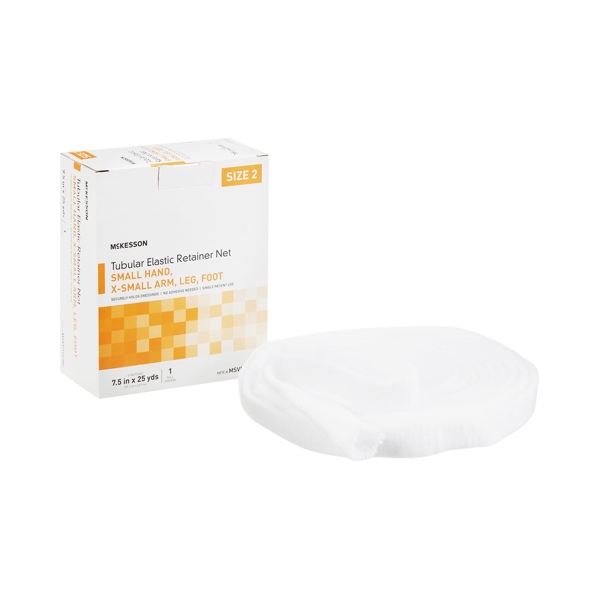 McKesson Tubular Elastic Retainer Net, 7.5" X 25 yd