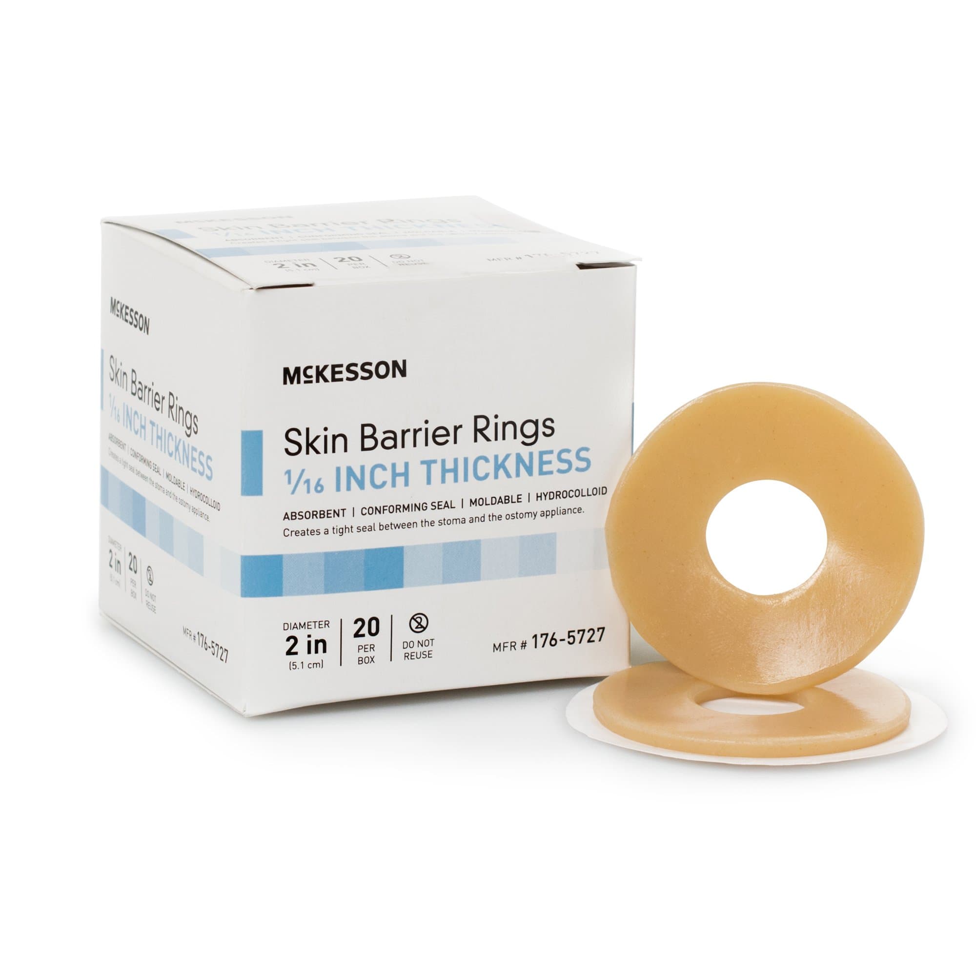 McKesson Skin Barrier Rings, 1/16" Thickness