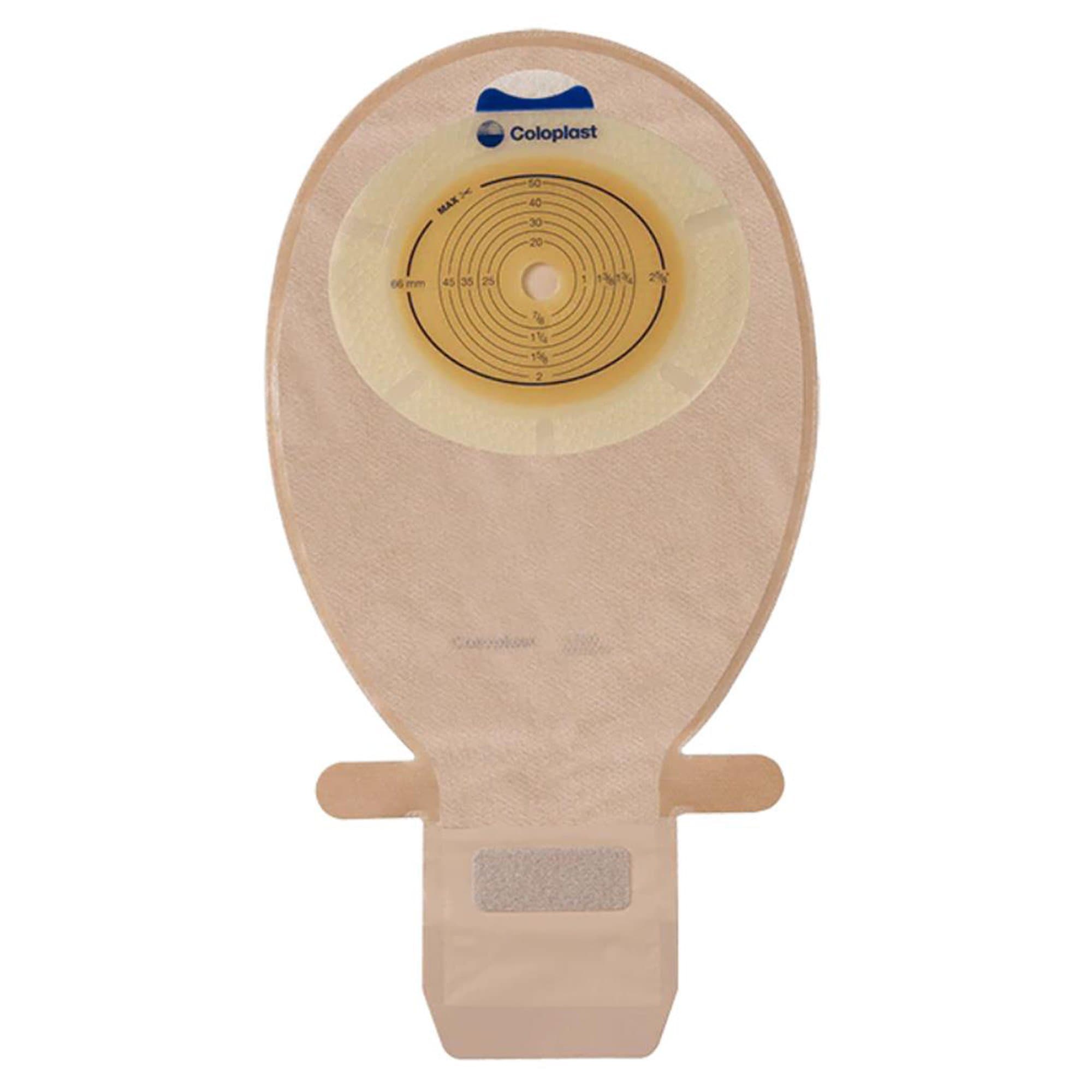 Coloplast SenSura EasiClose One-Piece System Ostomy Pouch, Flat, 1' Stoma