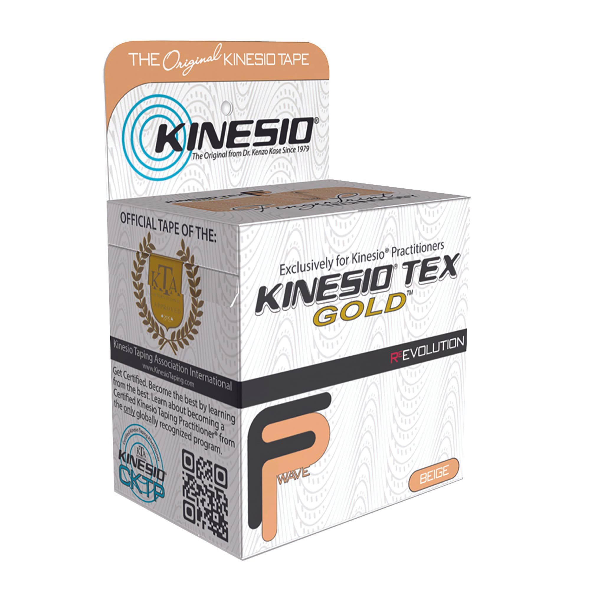 Kinesio Tex Gold FP Cotton Kinesiology Tape, 2 Inch x 5½ Yard, Beige