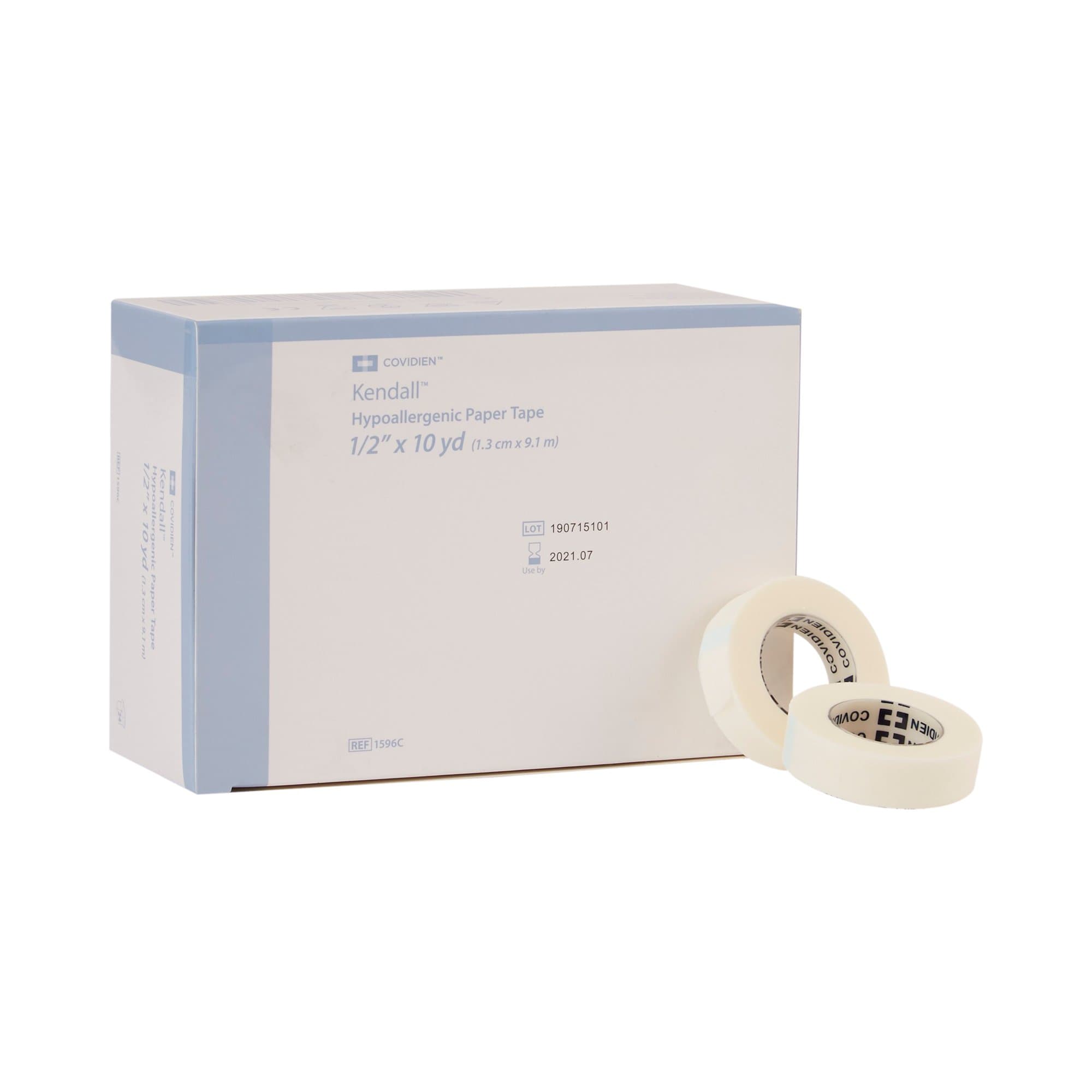 Kendall Hypoallergenic Medical Tape, ½ Inch x 10 Yard