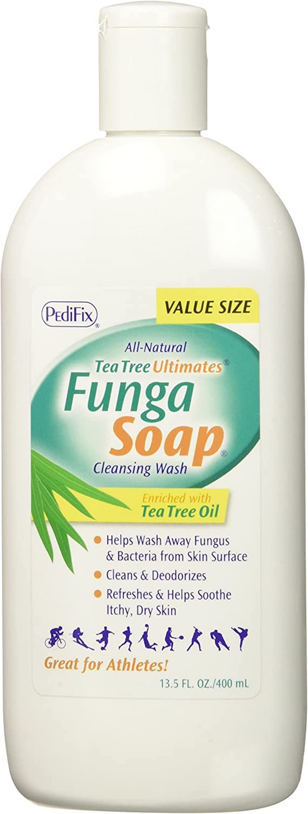 Tea Tree Ultimates Funga Soap Cleansing Wash Enriched with Tea Tree Oil, 13.5 oz.