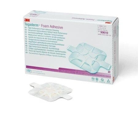 3M Tegaderm Foam Adhesive High Performance Foam Adhesive Dressing, 4 X 4"