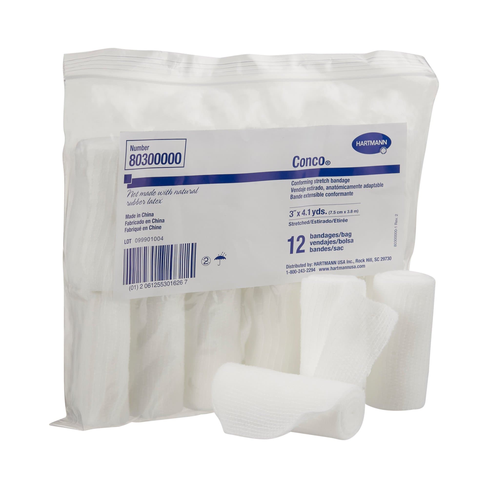 Conco Conforming Stretch Bandage, 3" X 4.1 yd