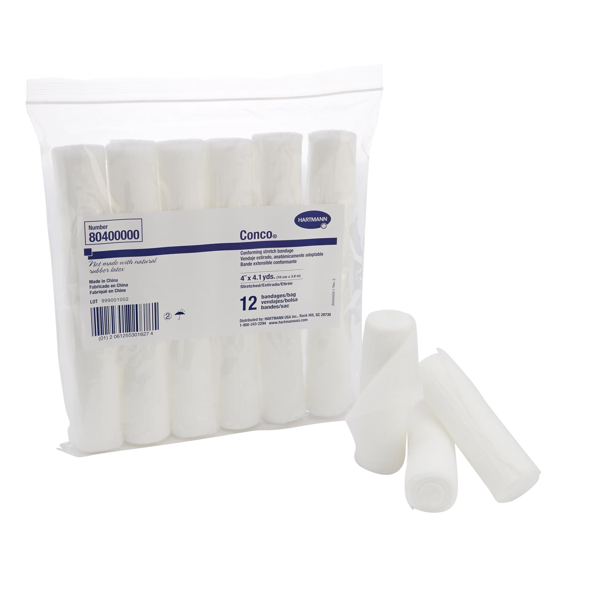 Conco Conforming Stretch Bandage, 4" X 4.1 yd