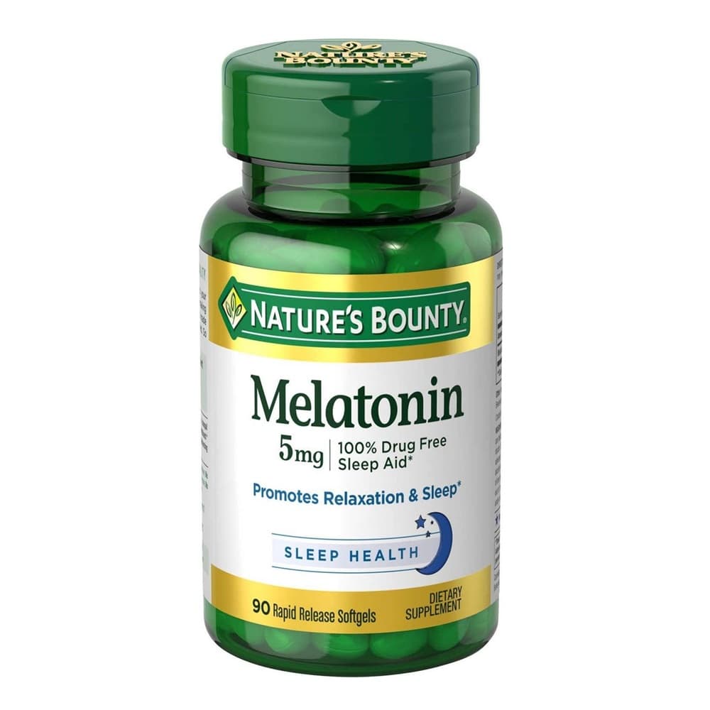 Nature's Bounty Melatonin, 5 mg, 60 Softgels
