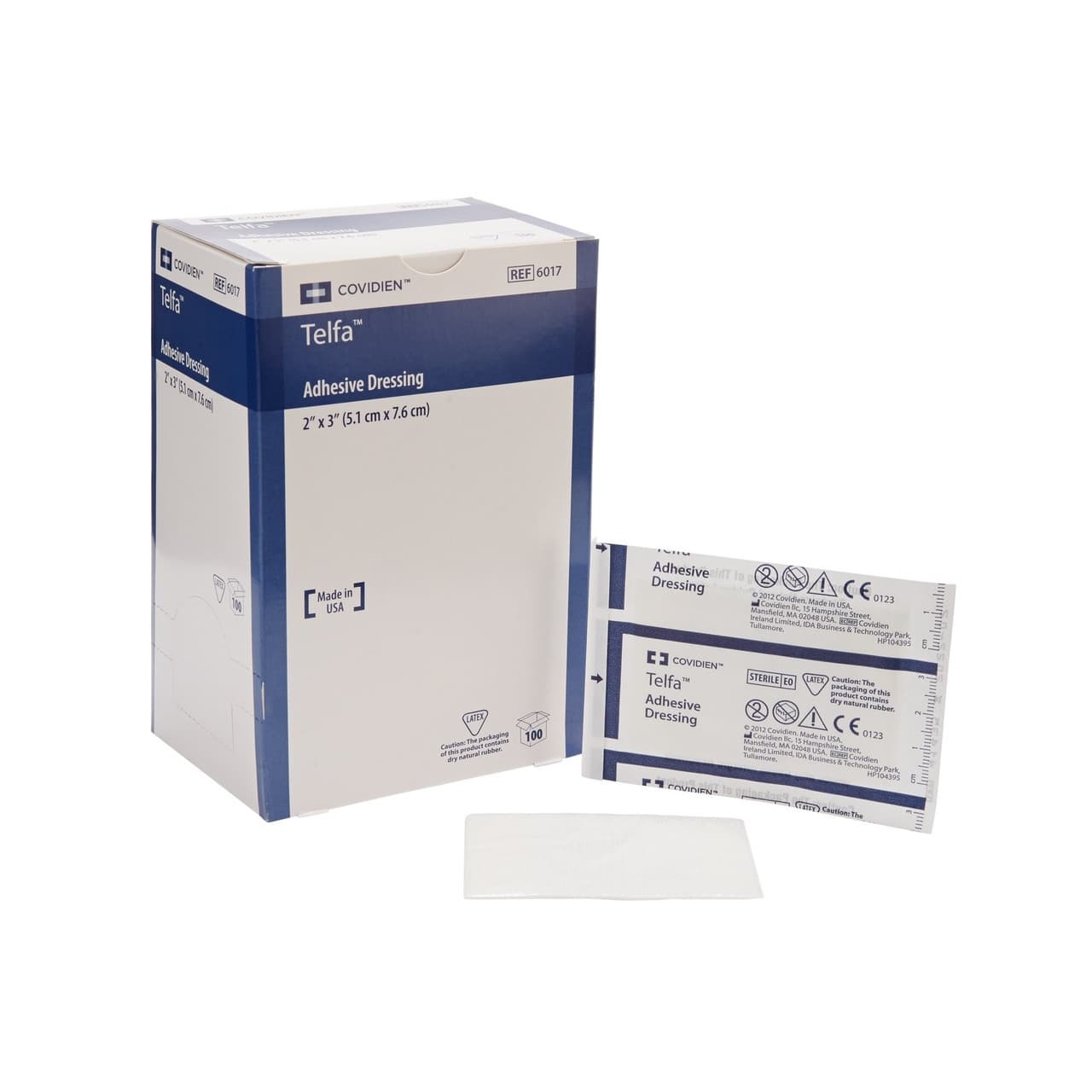 Telfa Adhesive Dressing, 2 X 3"