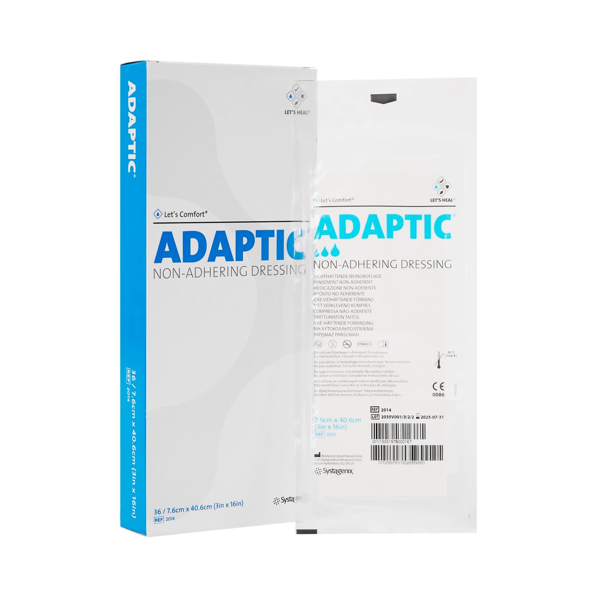Adaptic Non-Adhering Dressing, 3 X 16"