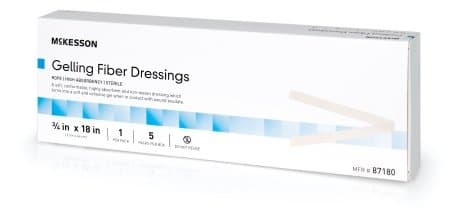 McKesson Gelling Fiber Dressings, Rope, 3/4 X 18"