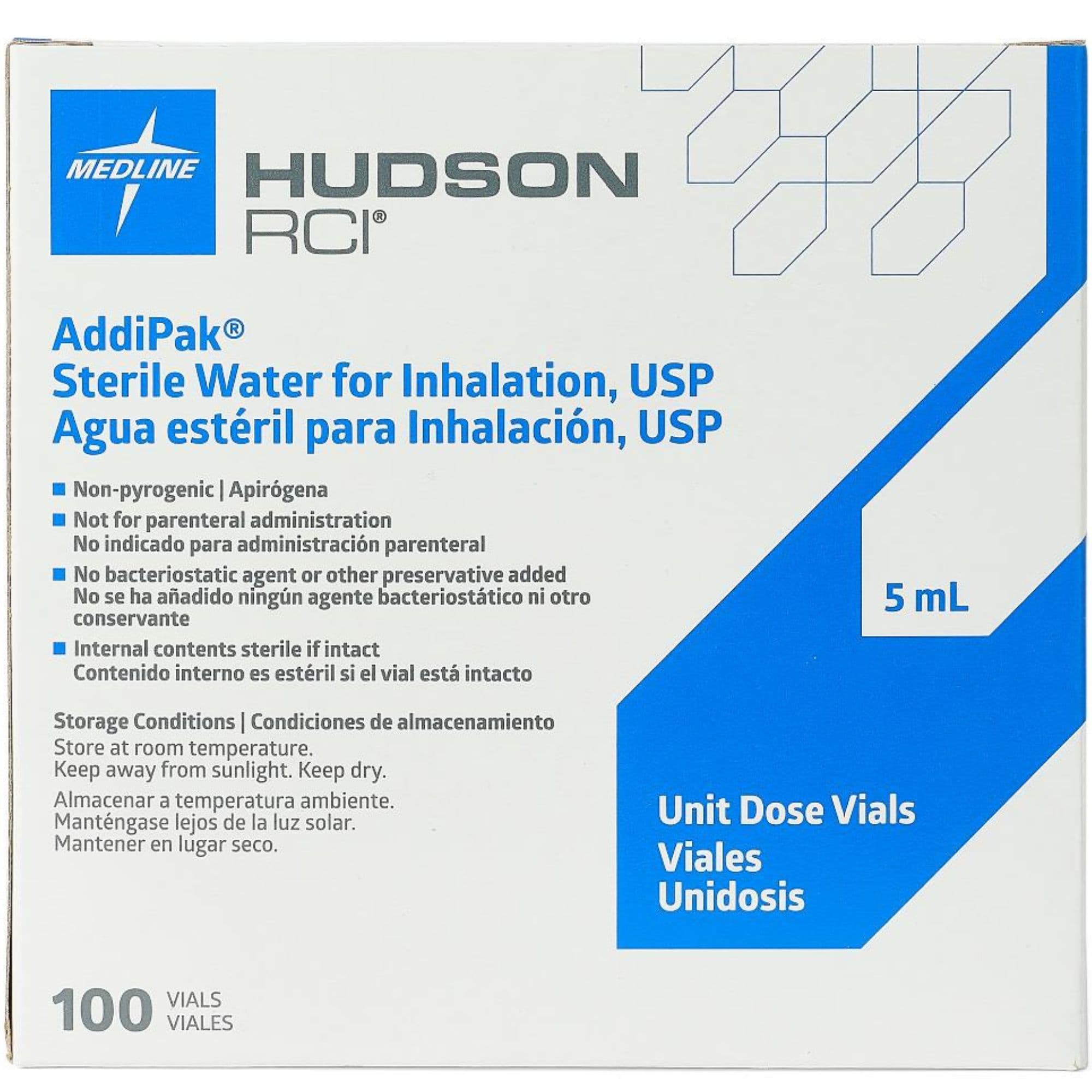 Hudson RCI Addipak Sterile Water for Inhalation