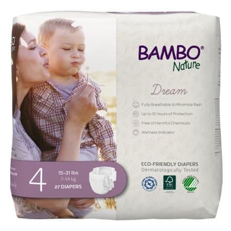 Bambo Nature Dream Eco-Friendly Diapers with Tabs, Heavy Absorbency