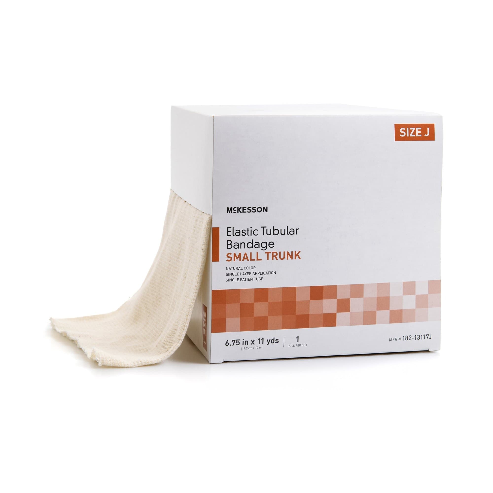 McKesson Elastic Tubular Bandage, Small Trunk, 6.75" X 11 yds