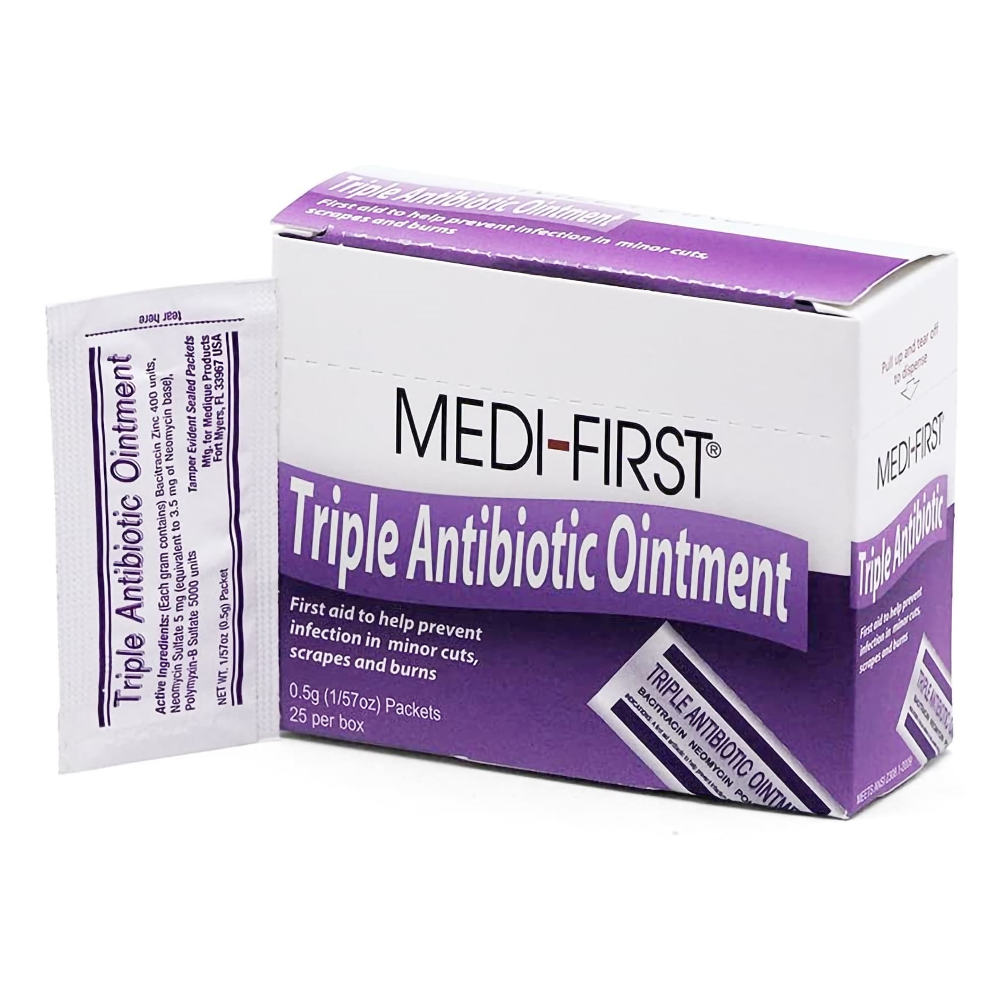 Medi-First Triple Antibiotic Ointment Packets, 0.5 Grams