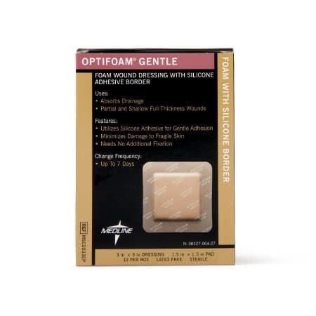 Optifoam Gentle Foam Dressing with Silicone Adhesive Border