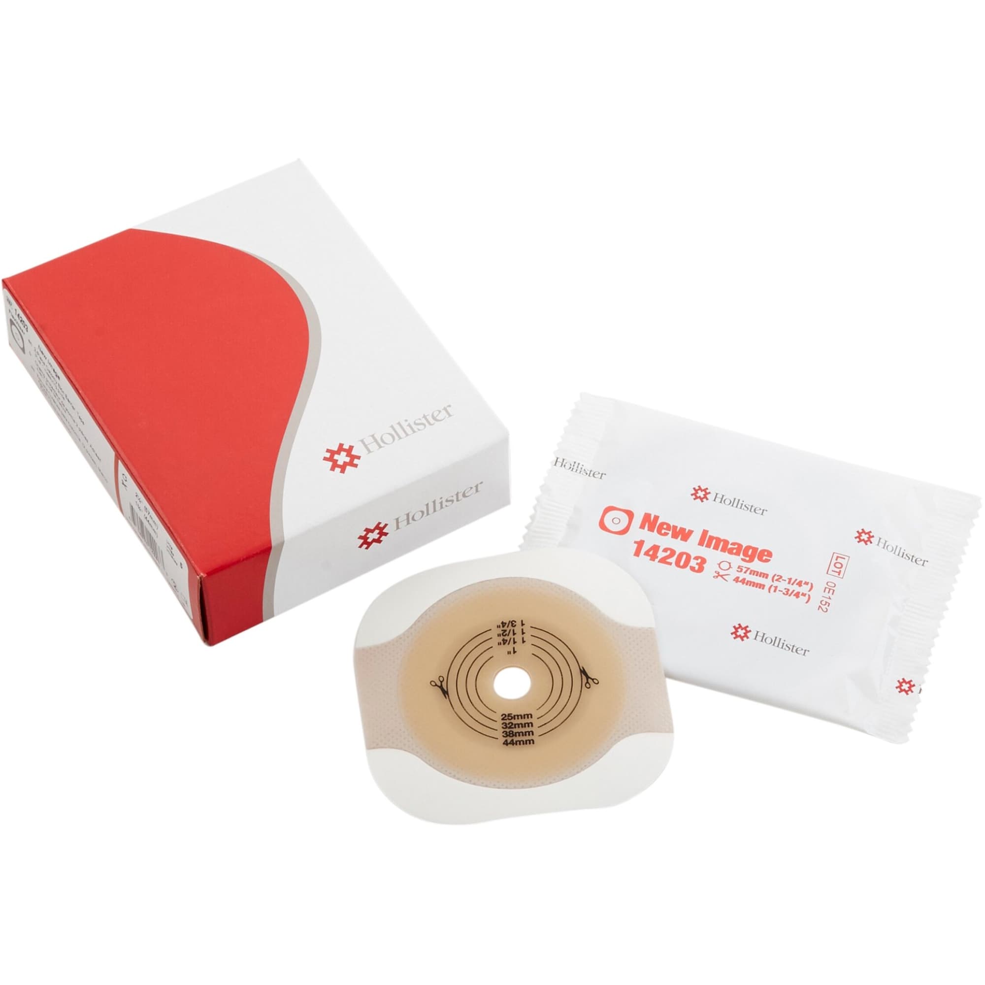 Hollister New Image Flextend Colostomy Barrier, Trim to Fit, 57 mm Flange, Up to 1.75 Inch Stoma Opening
