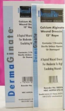 DermaGinate Calcium Alginate Rope Dressing, 12"