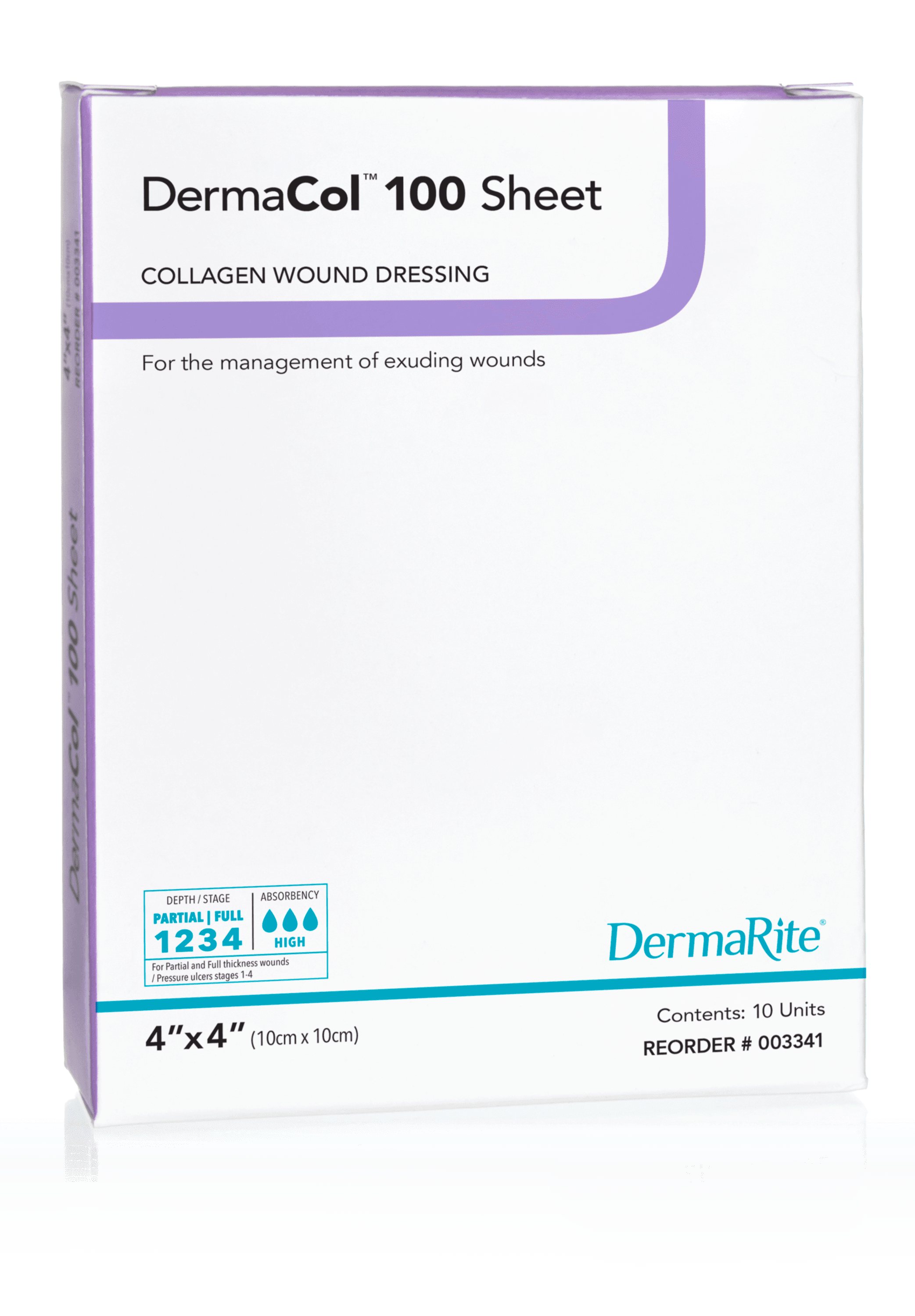3M Fibracol Plus Collagen Wound Dressing with Alginate, 4 X 8"