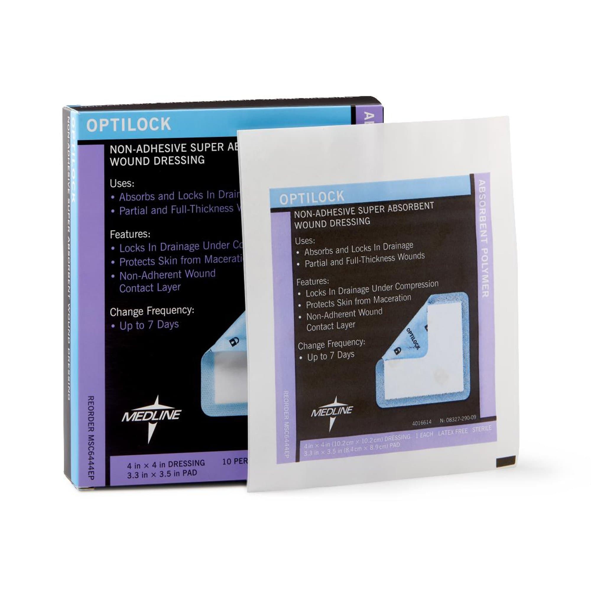 Medline Optilock Non-Adhesive Super Absorbent Wound Dressing