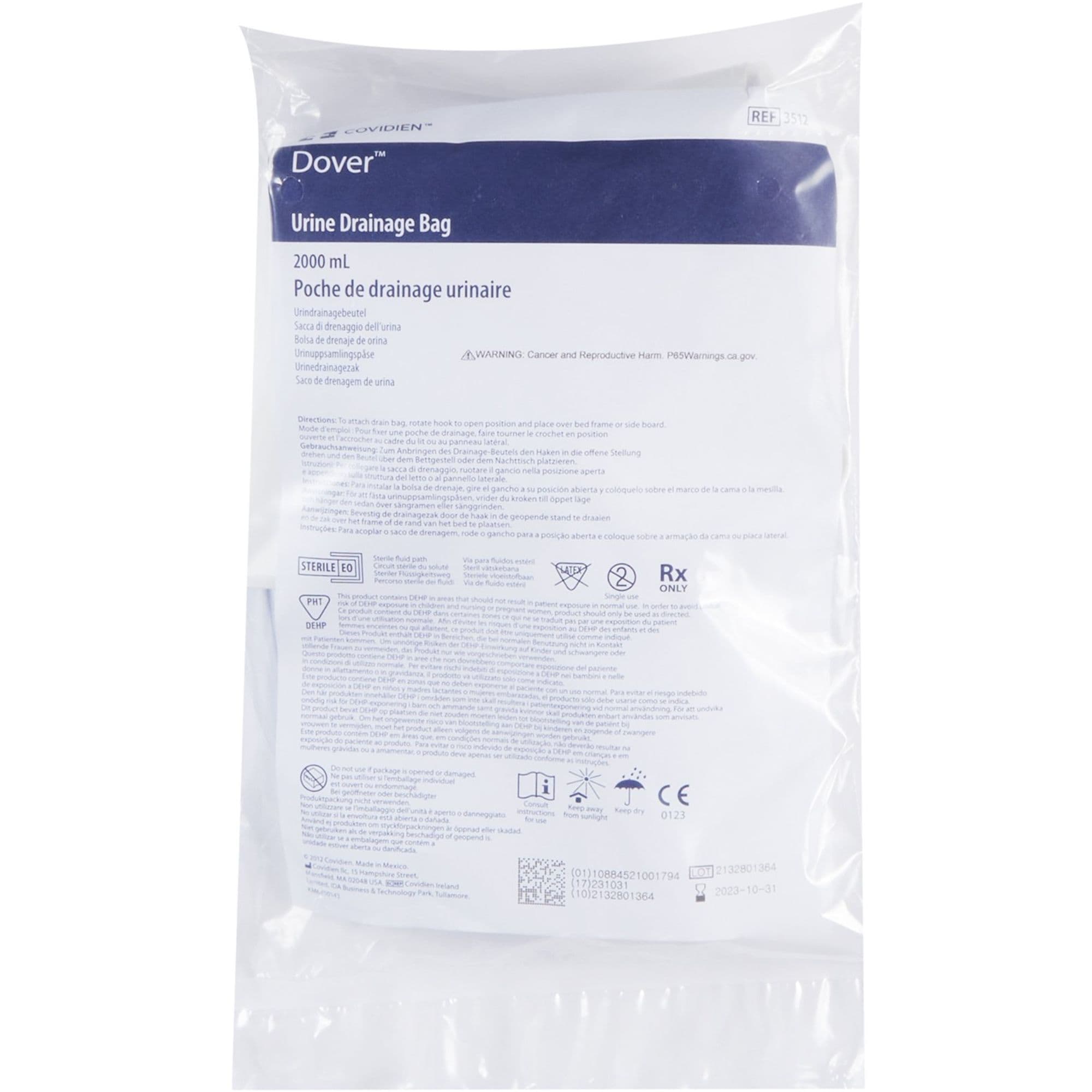 Kenguard Urinary Drain Bag, 2000 mL