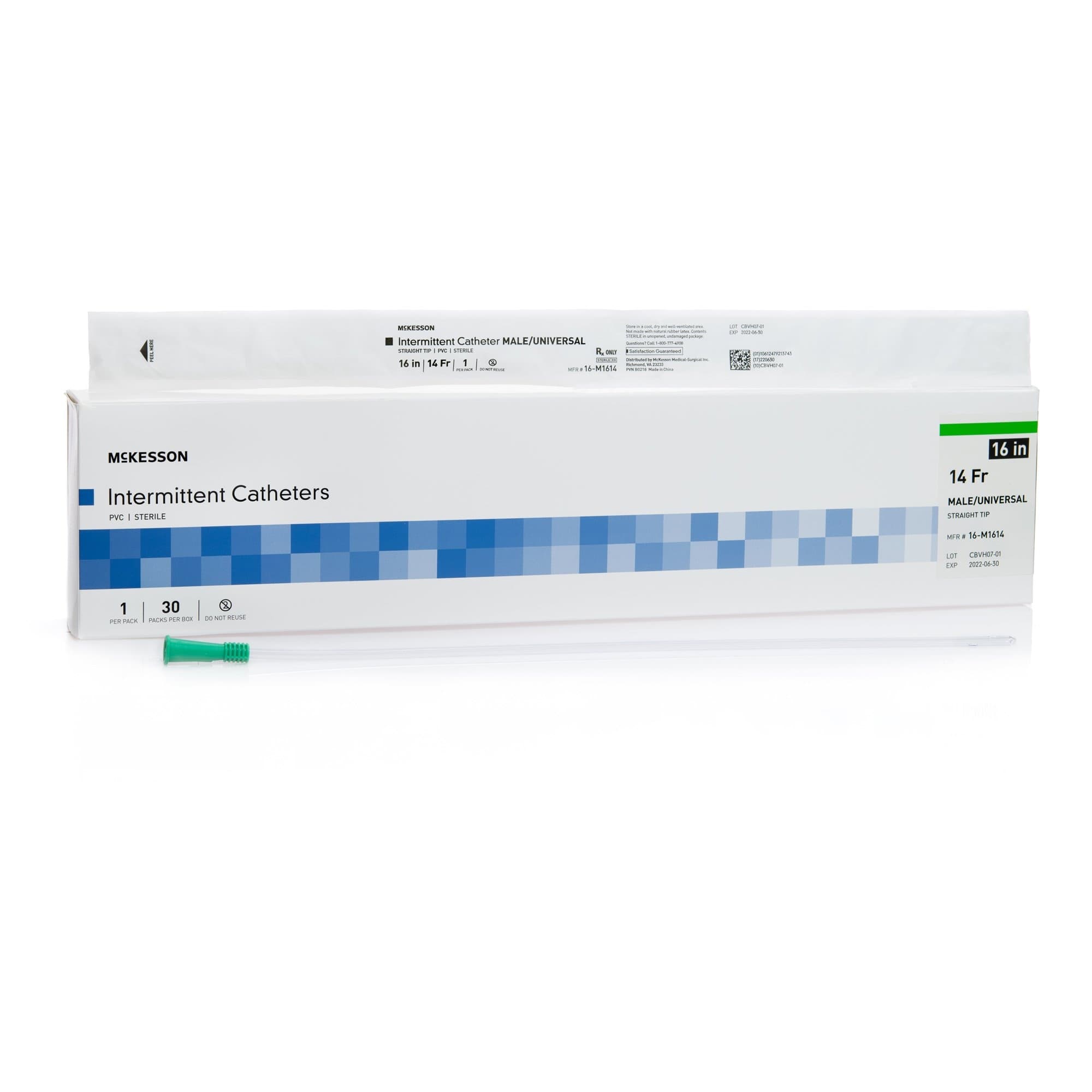 McKesson Male Intermittent Catheters, Straight Tip
