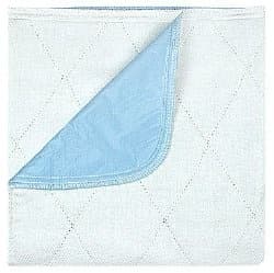 Beck's Classic Birdseye Reusable Underpad, Blue, Heavy Absorbency