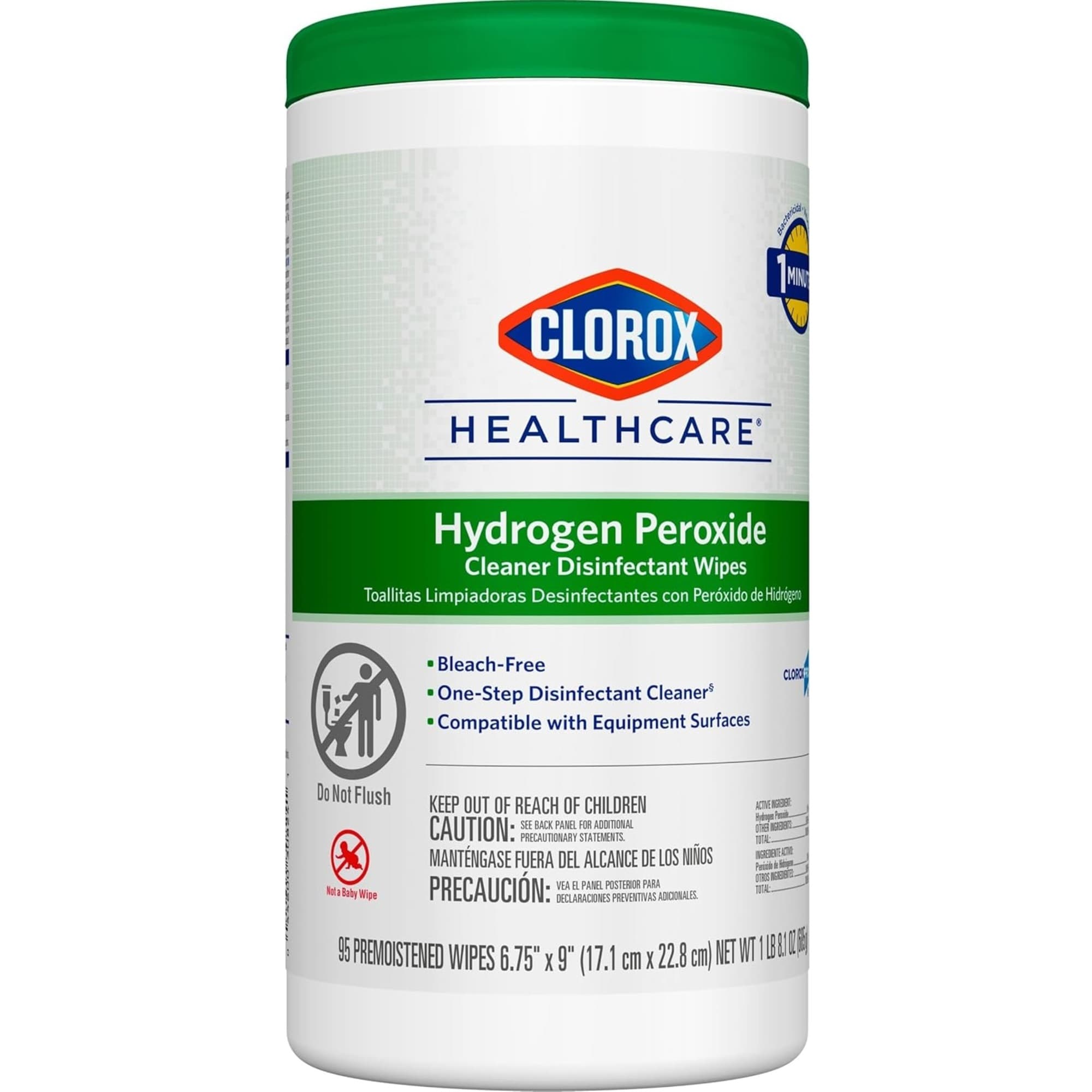 Clorox Healthcare Hydrogen Peroxide Disinfecting Wipes