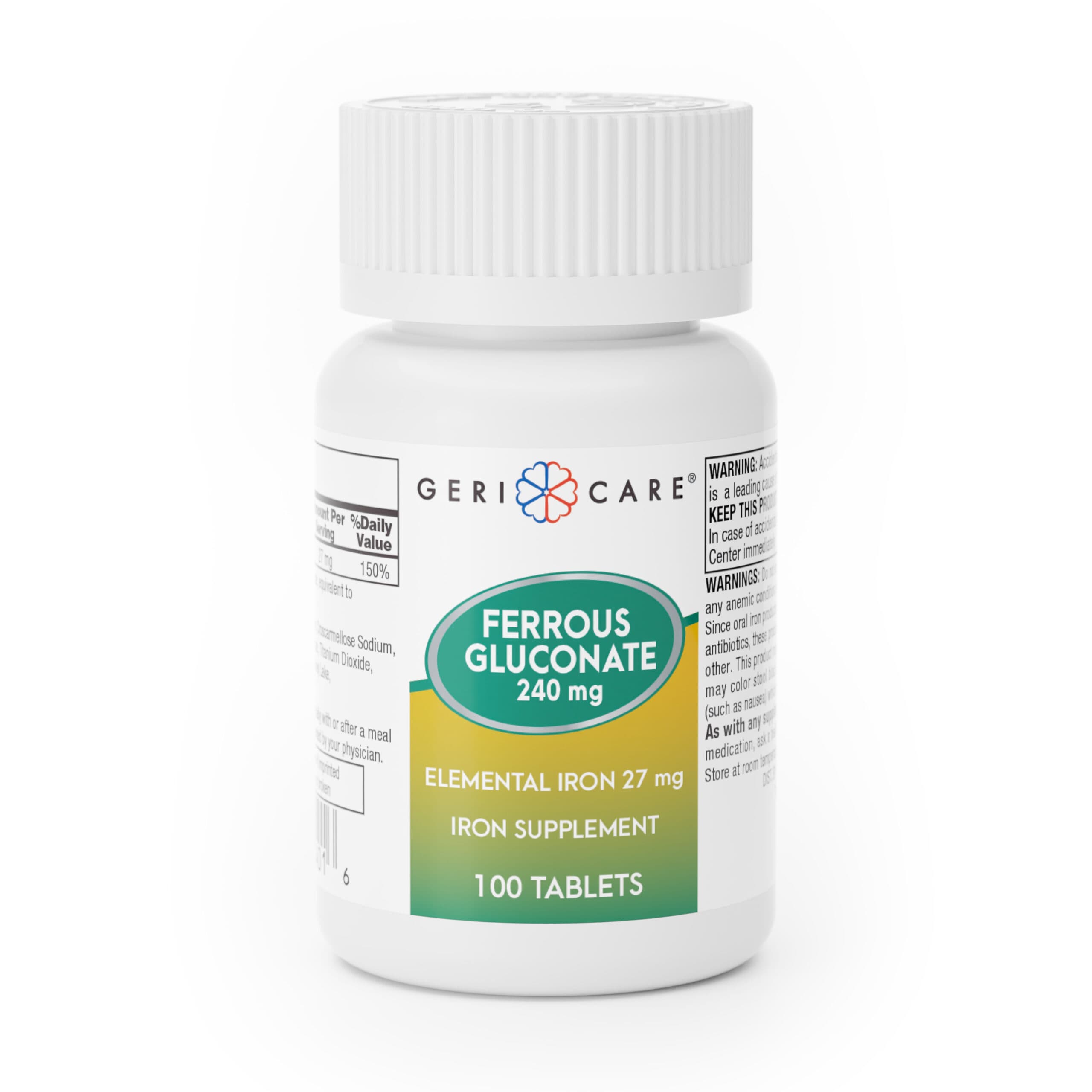 Geri-Care Ferrous Gluconate 240 mg Iron Supplement