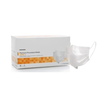 McKesson Premium Procedure Mask, Level 3, Earloops