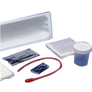 Cardinal KenGuard Open Urethral Catheterization Tray Kit, 14 Fr. Rubber Catheter
