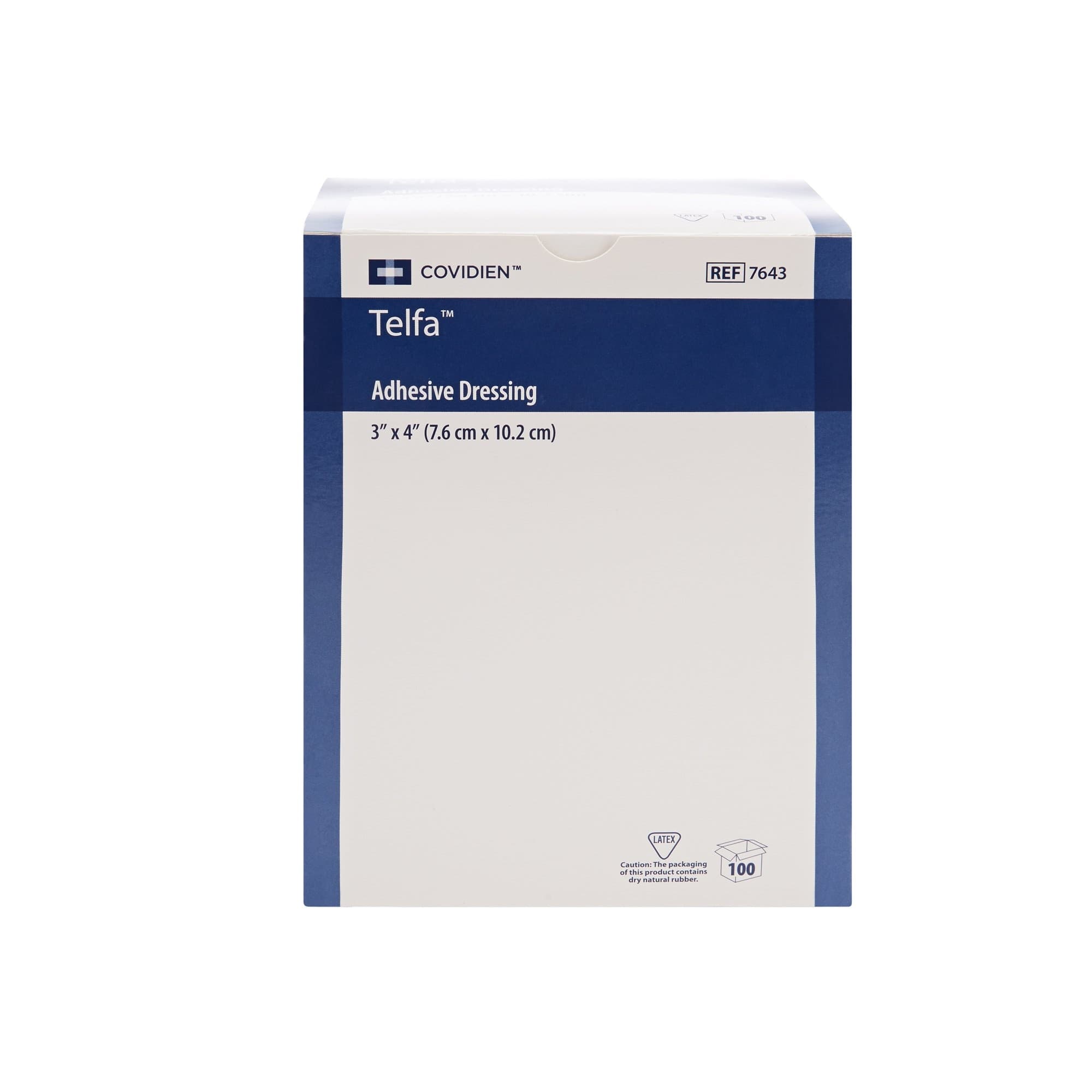 Cardinal Telfa Adhesive Dressing, 3 X 4"