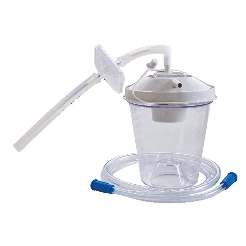Cardinal Health Essentials Suction Canister Kit, 800cc with Floater Top