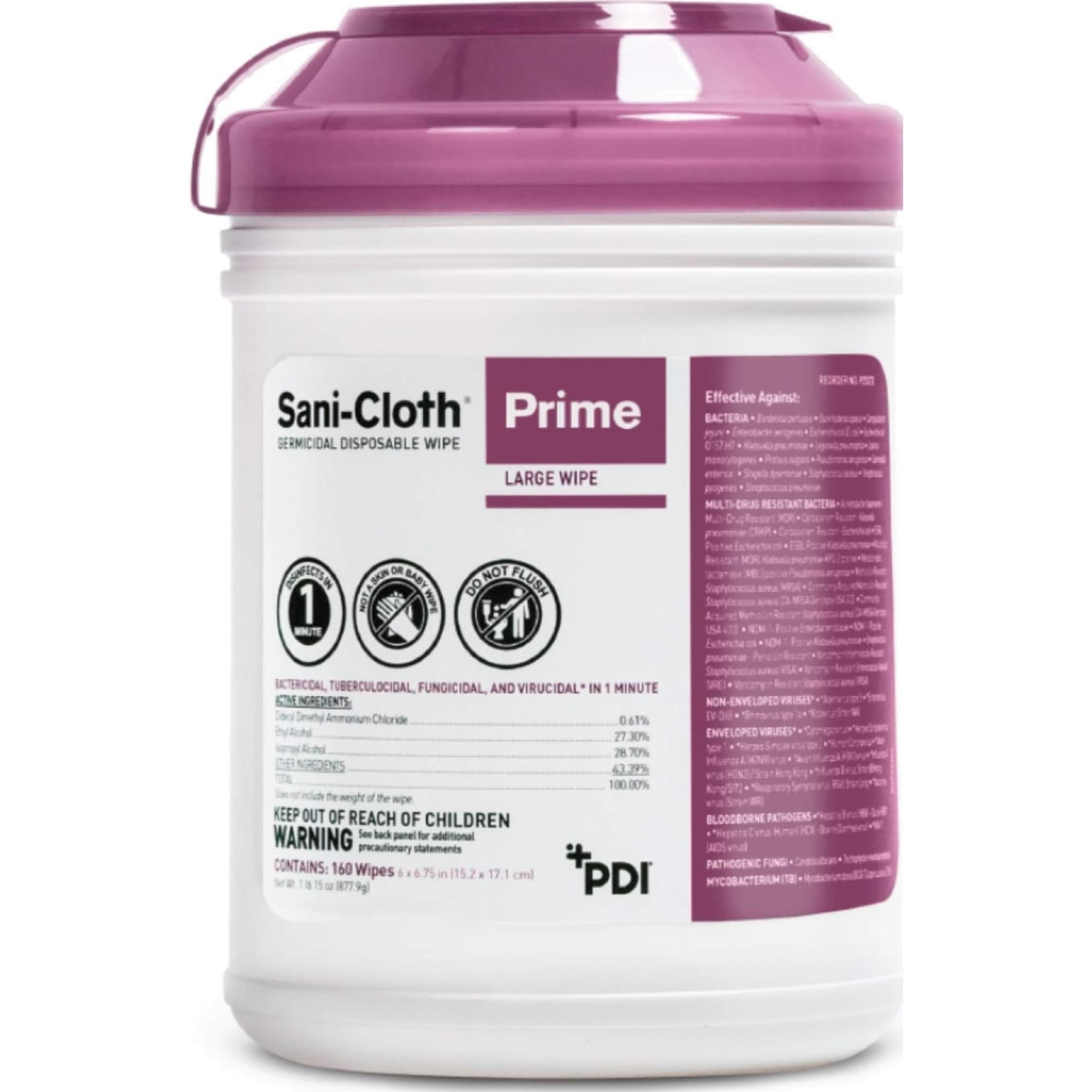 Sani-Cloth Prime Disposable Disinfectant Wipes