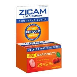 Zicam Rapidmelt Cold Remedy Tablets, 25 Tablets
