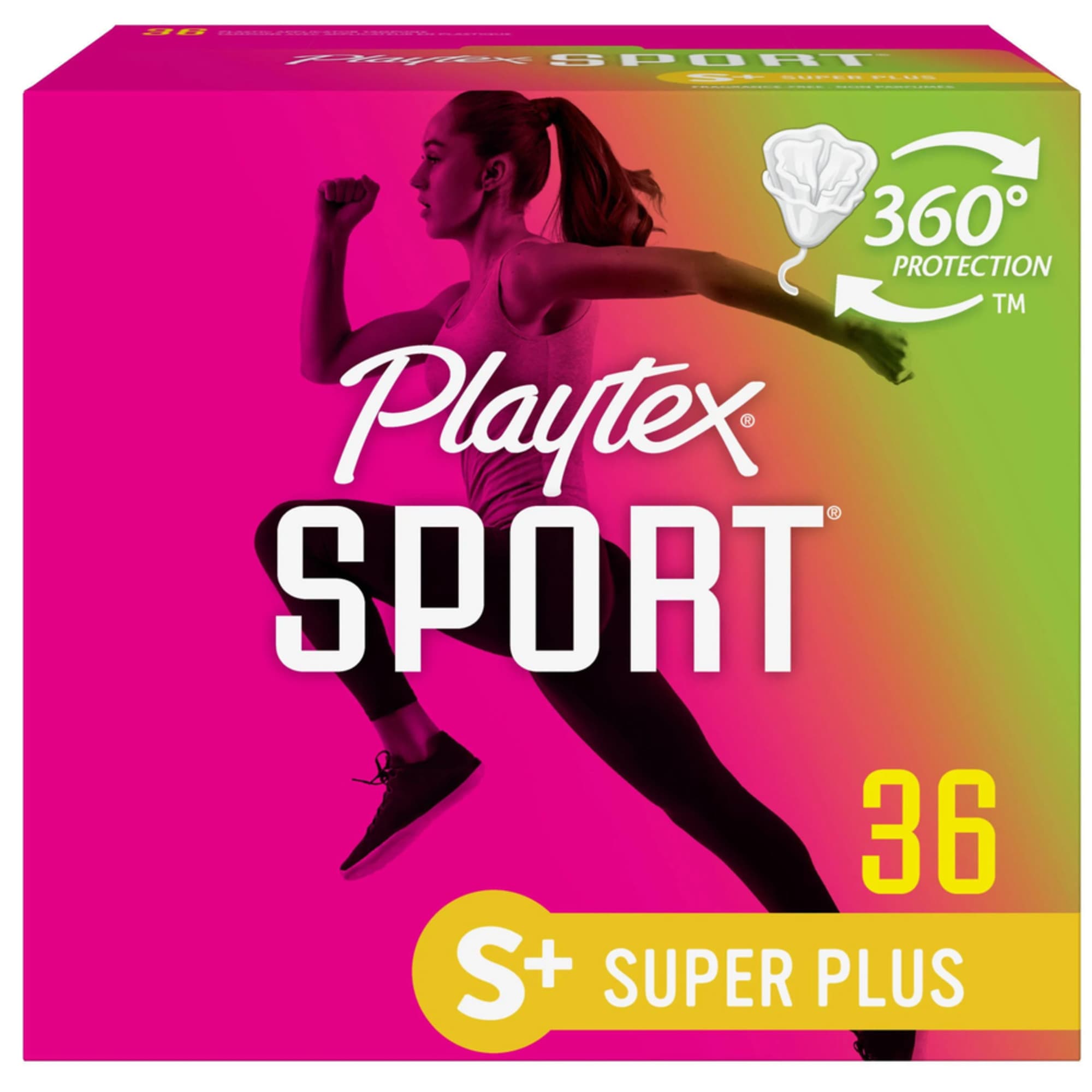 Playtex Sport Tampons, Unscented, Super Plus Absorbency