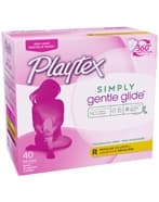 Playtex Simply Gentle Glide Tampons, Unscented, Regular Absorbency