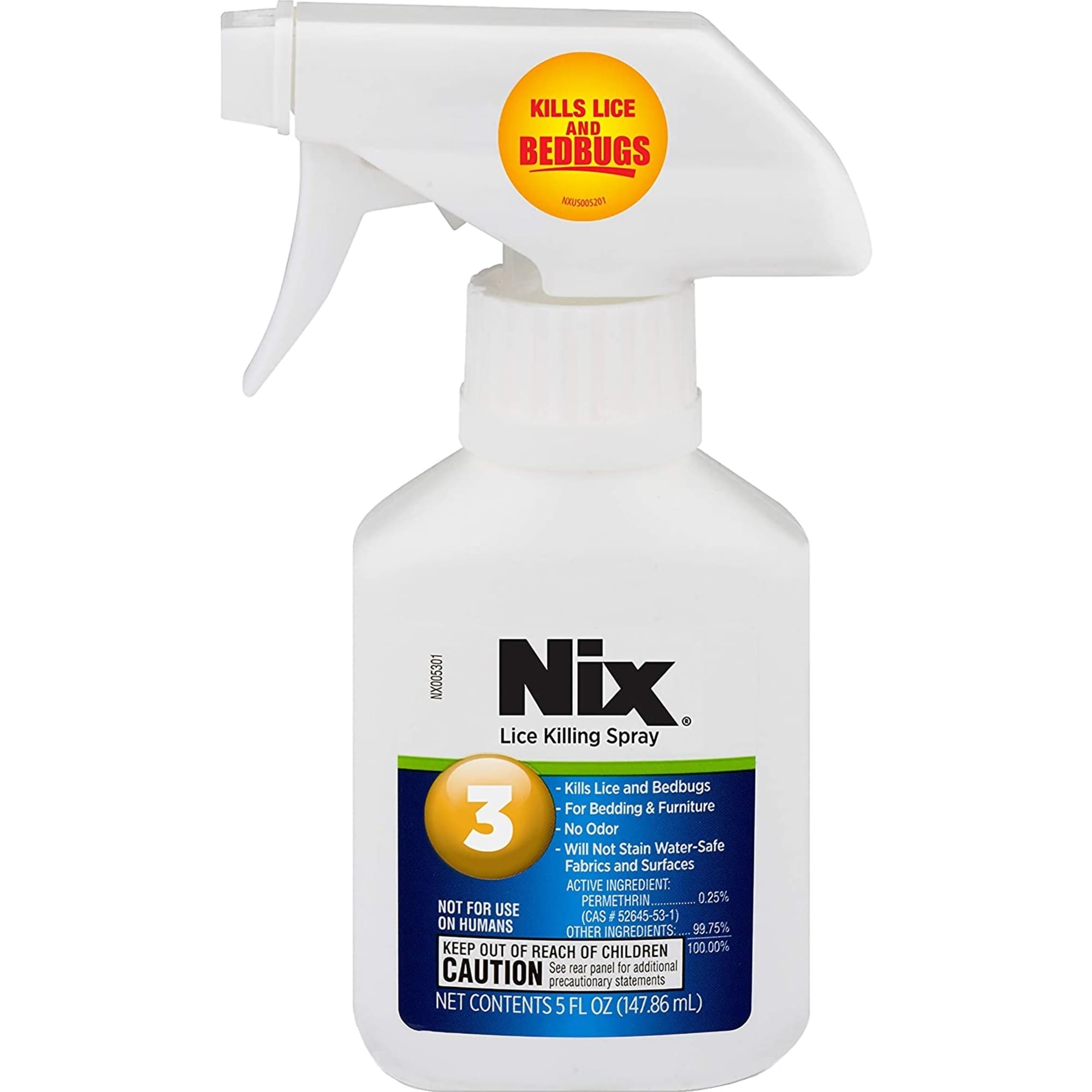 Nix Lice Control Spray, Scented, 5 oz.