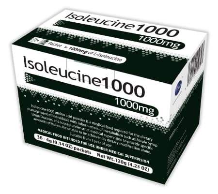 Vitaflo Isoleucine1000 Amino Acid Supplement Formula, 1,000 mg, 4g Packets