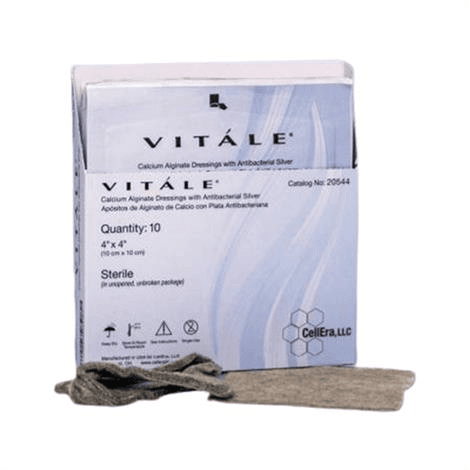 CellEra Vitale Calcium Alginate Dressings, 2" X 2"