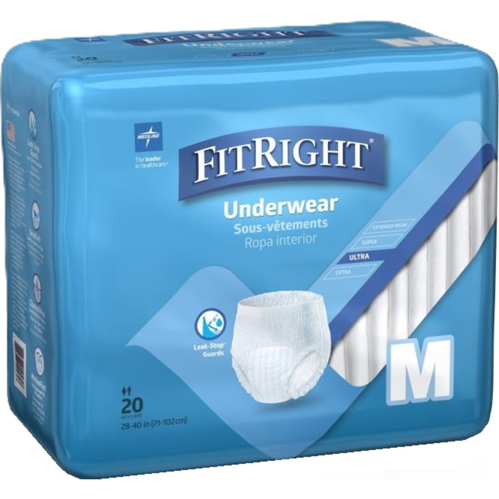 FitRight Ultra Adult Incontinence Pull-Up Underwear, Heavy Absorbency