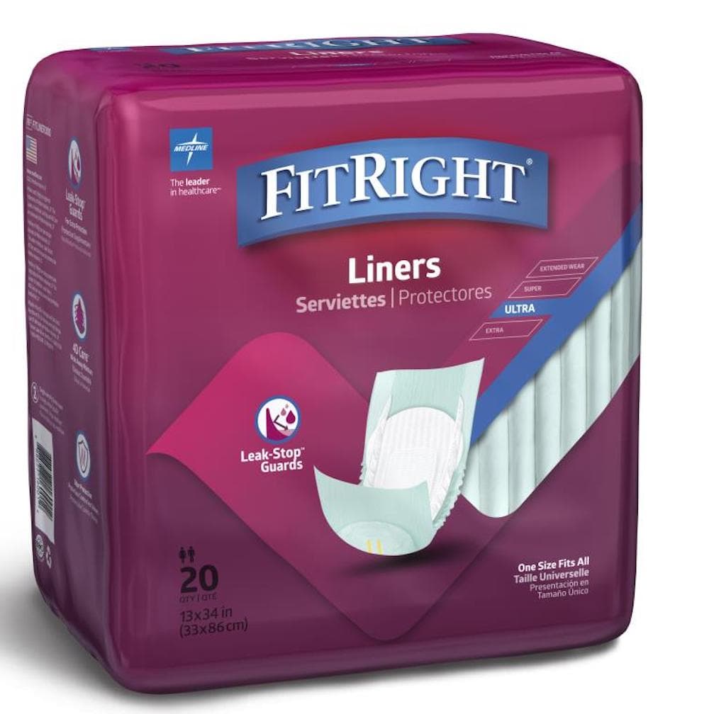 FitRight Ultra Incontinence Liners, Heavy Absorbency