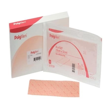 PolyMem Foam Wound Dressing, Sterile, 4 X 12.5"