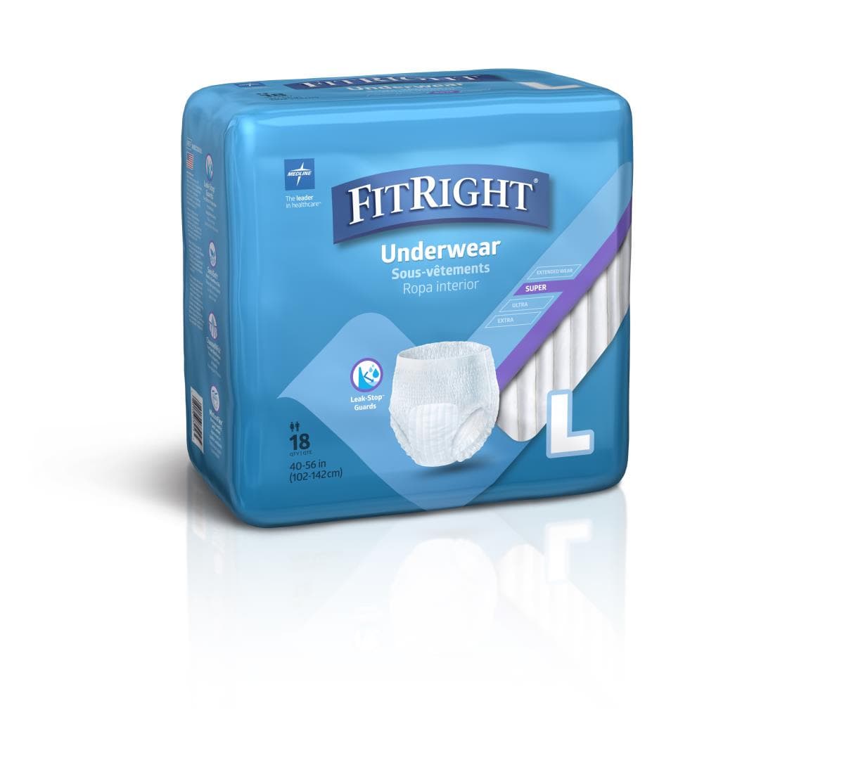 FitRight Adult Incontinence Pull-Up Underwear, Super Absorbency